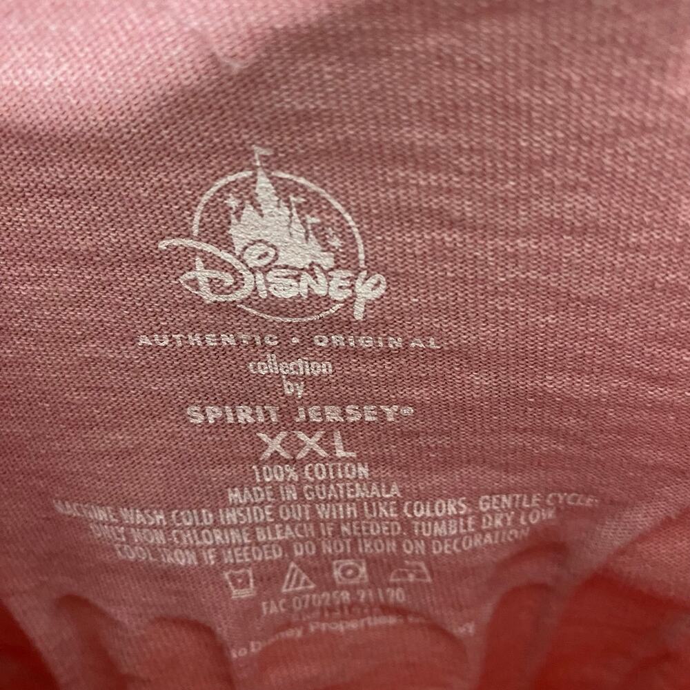 Walt Disney World Spirit Jersey Dusty Rose Gold Glitter Oversized Top Sz XXL NWT - Picture 6 of 9